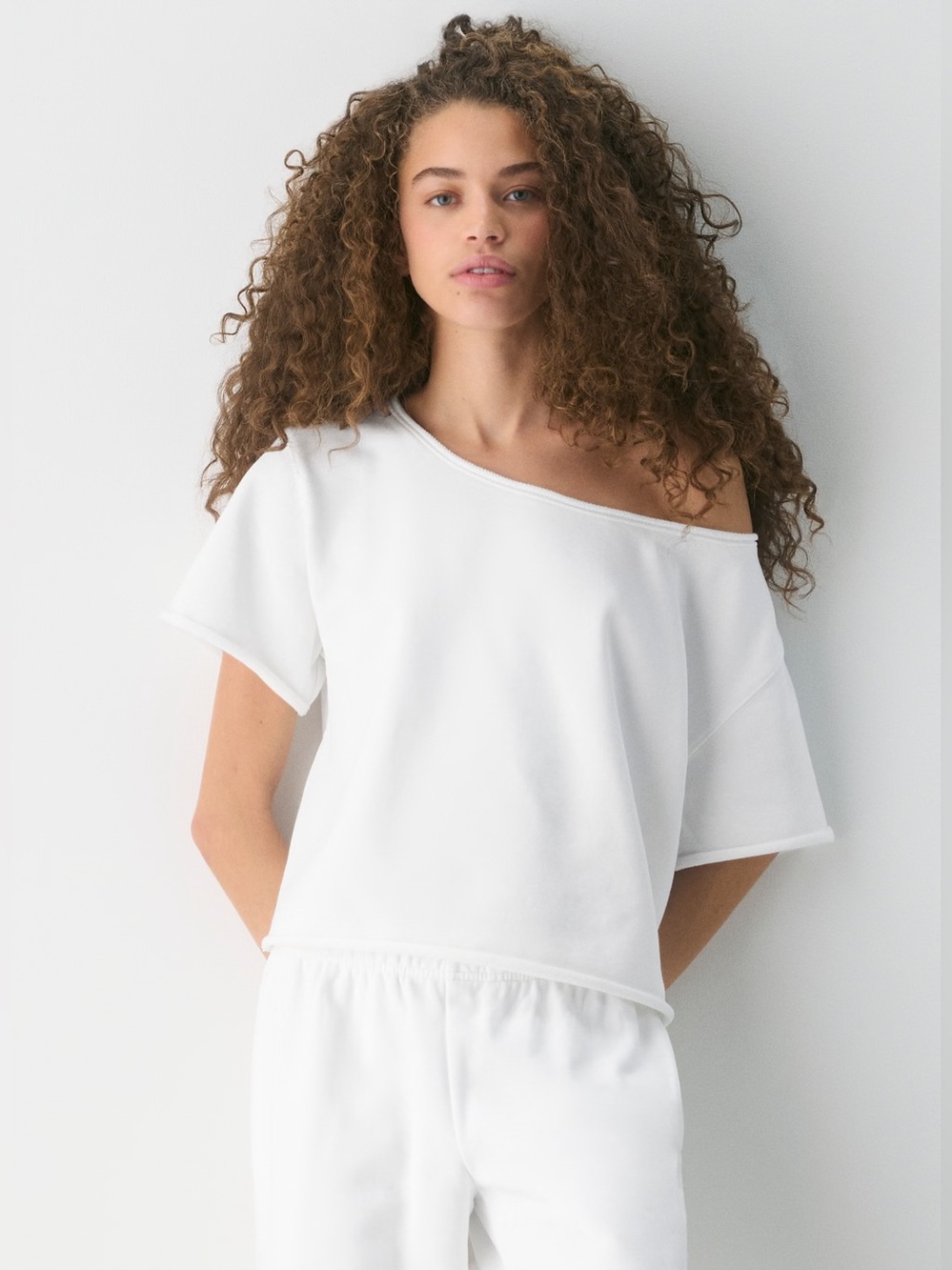 Aritzia Terry Sweatfleece Perfect Off-Shoulder Shirt NWT